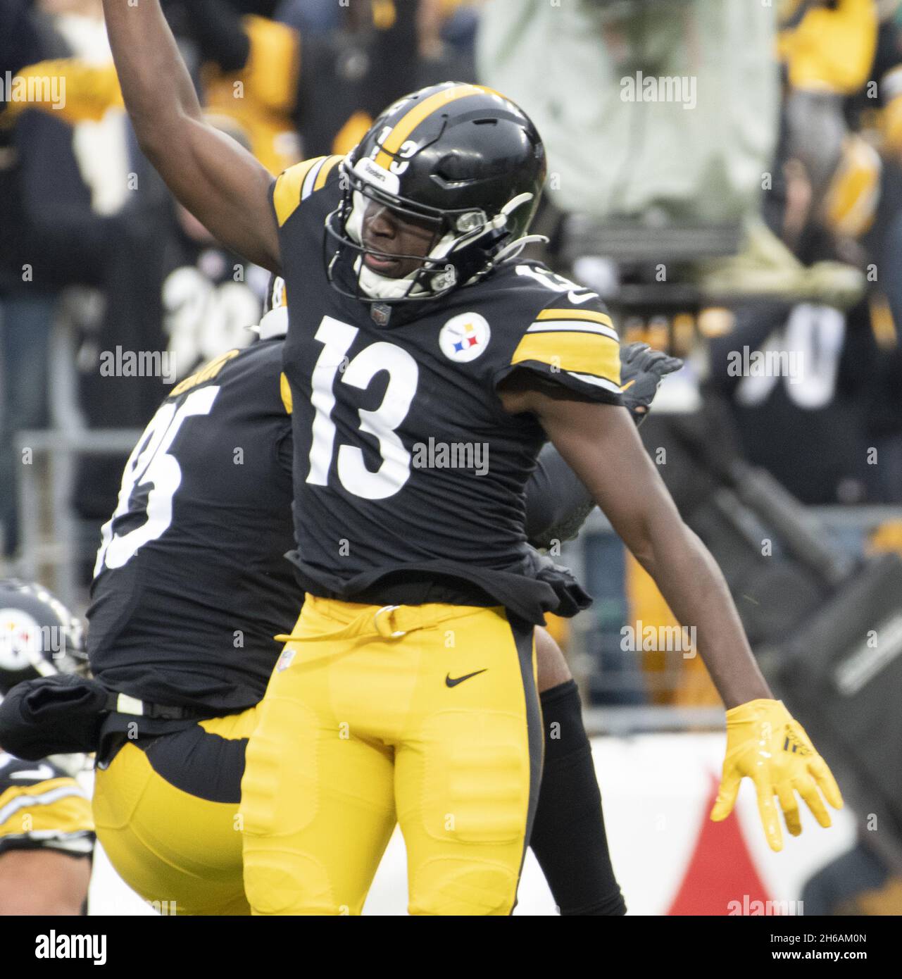 Pittsbugh United States. 14th Nov 2021. Pittsburgh Steelers wide