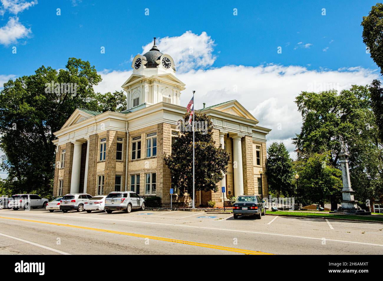 Franklin County Courthouse, Courthouse Square, Carnesville, Stock Photo Alamy