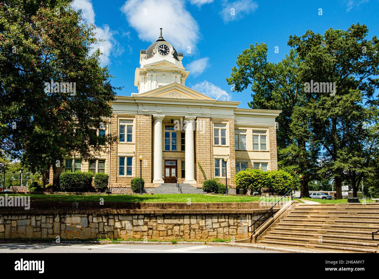 Franklin County Courthouse, Courthouse Square, Carnesville, Stock Photo Alamy