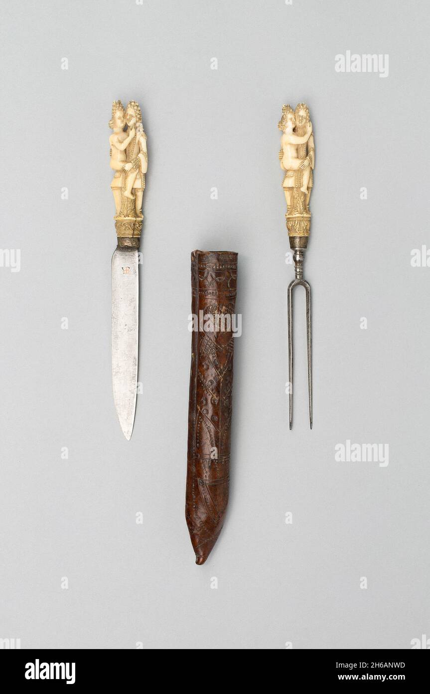 Knife and Fork with Sheath, Europe, late 17th century Stock Photo Alamy