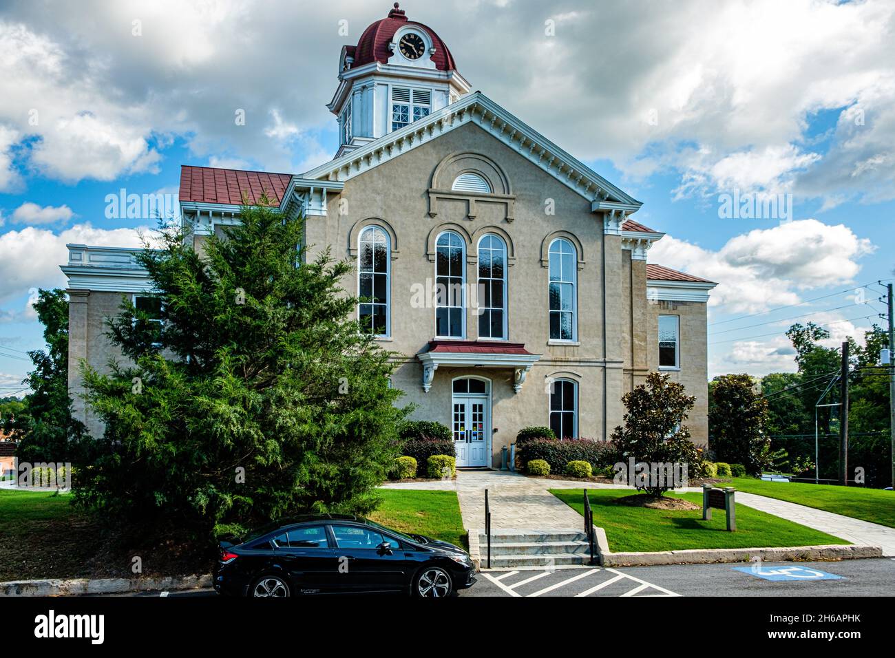 Historic Jackson County Courthouse, Washington Street, Jefferson, Georgia Stock Photo