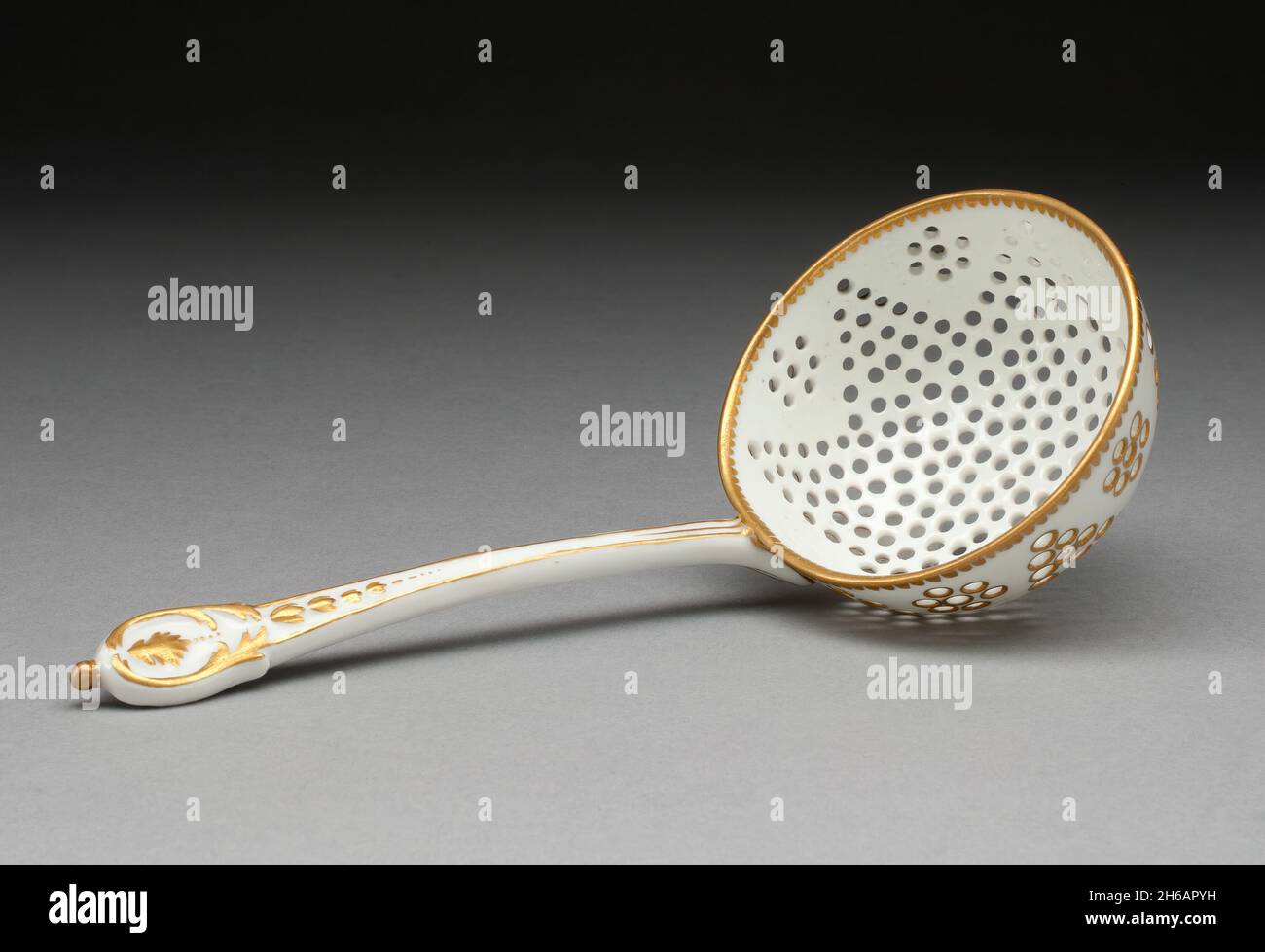 Sugar Sifter Spoon, S&#xe8;vres, 1750/65. Stock Photo