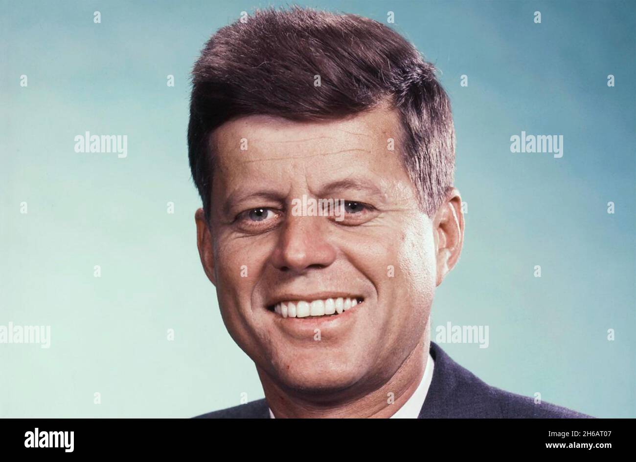 JOHN F. KENNEDY (1917-1963) as 35th President of the United States in 1963 Stock Photo