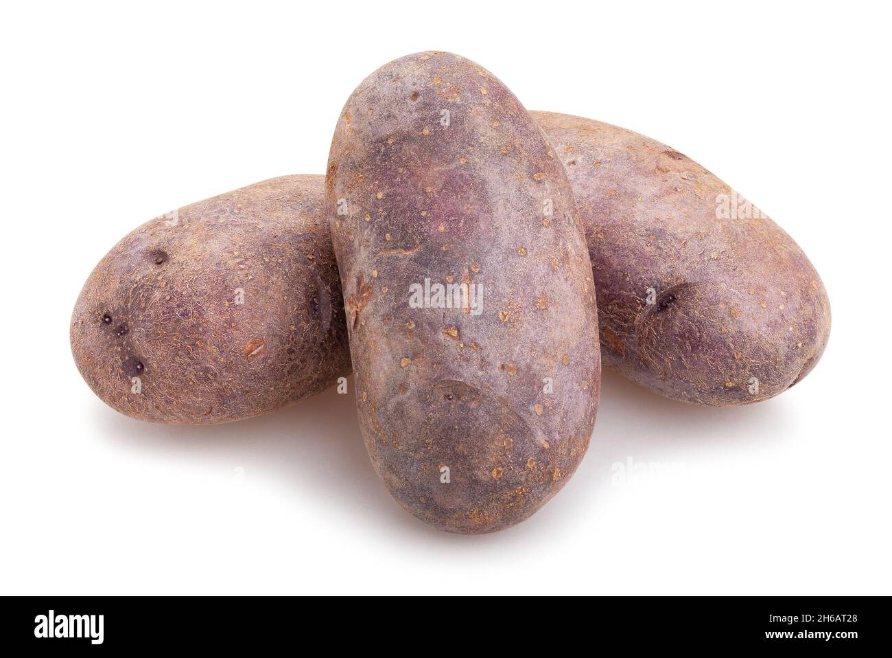red potato path isolated on white Stock Photo