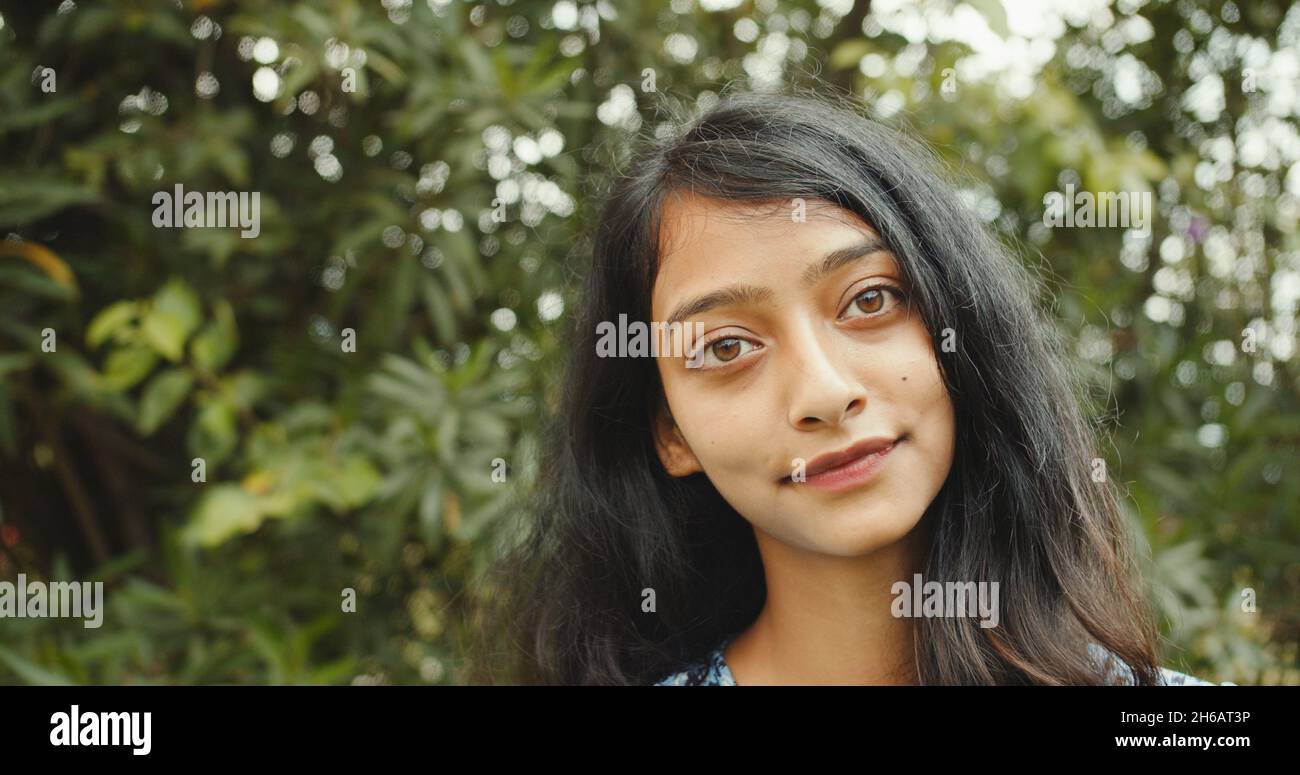 A portrait of a young beautiful Indian female Stock Photo - Alamy