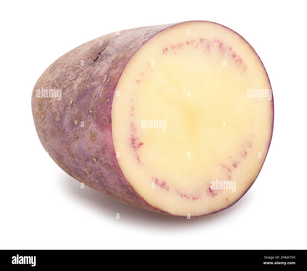 red potato path isolated on white Stock Photo