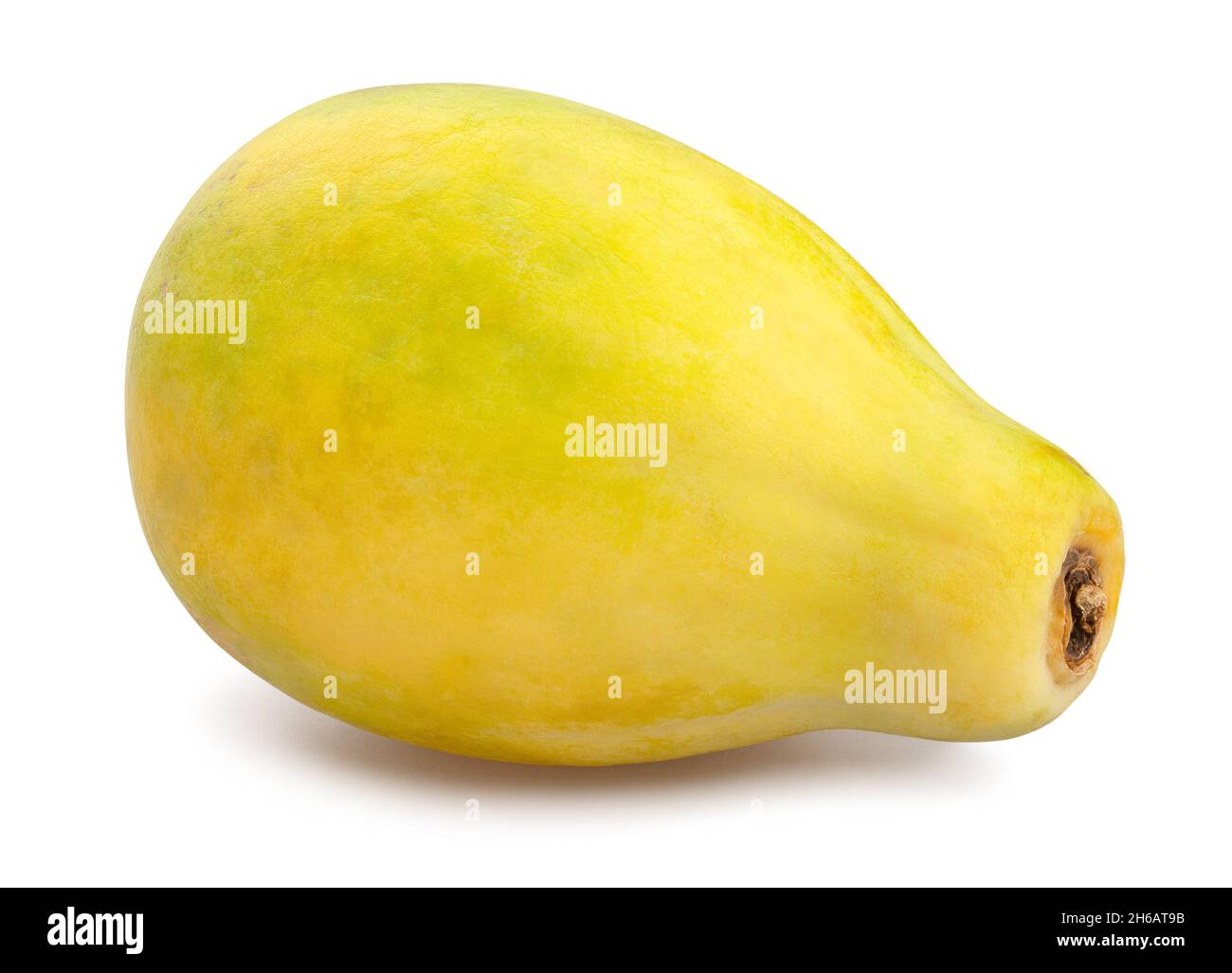 papaya path isolated on white Stock Photo