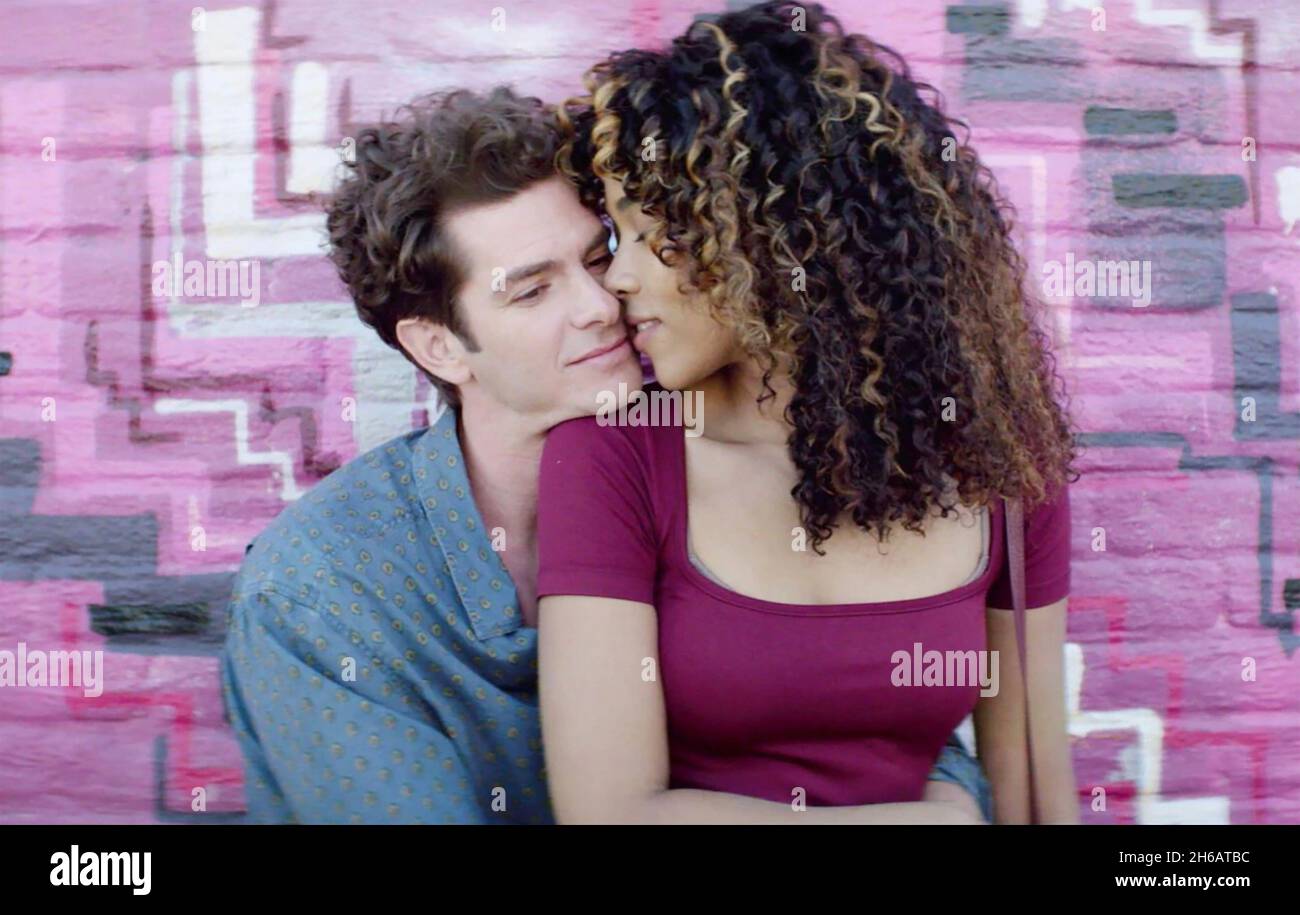 TICK,TICK...BOOM   ! 2021 Netflix film with Andrew Garfield an Alexandra Shipp Stock Photo