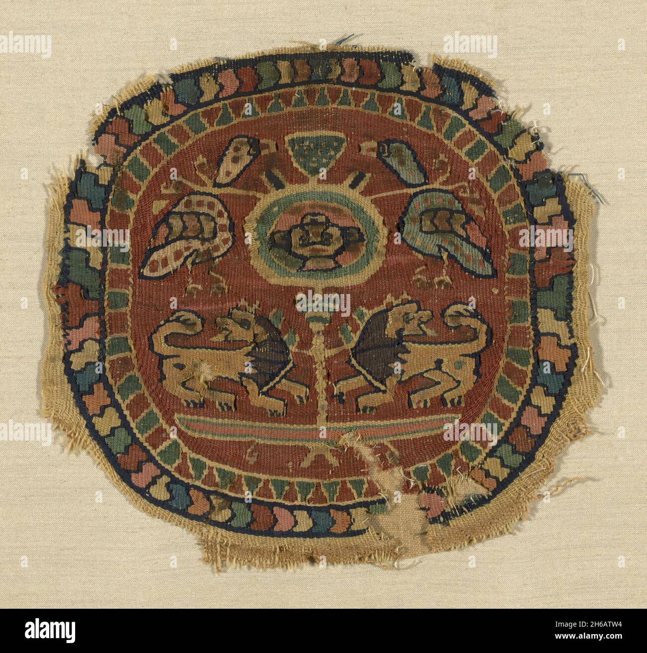 Roundel, Egypt, Roman period (30 B.C.-641 A.D.)/ Sassanid period (621 ...