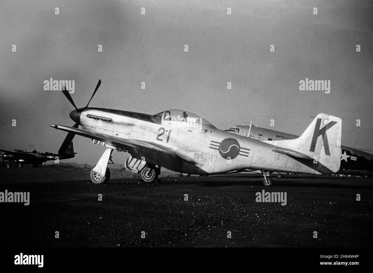 Vintage photograph taken in 1953 or 1954 in Seoul, South Korea
