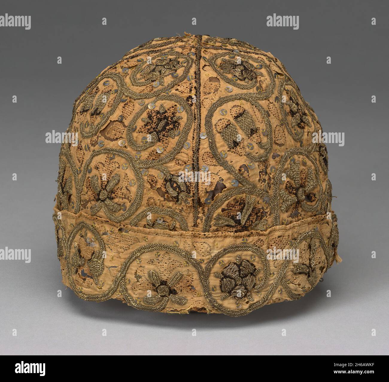 Man's Cap, England, 16th century. Stock Photo