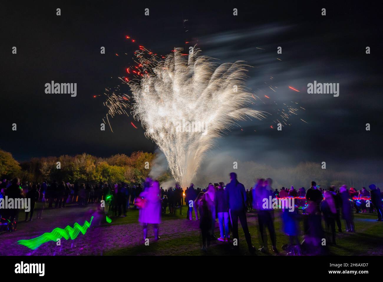 Bonfire Night in Pembury Kent, 2021 when a free firework show was hosted by the local council
