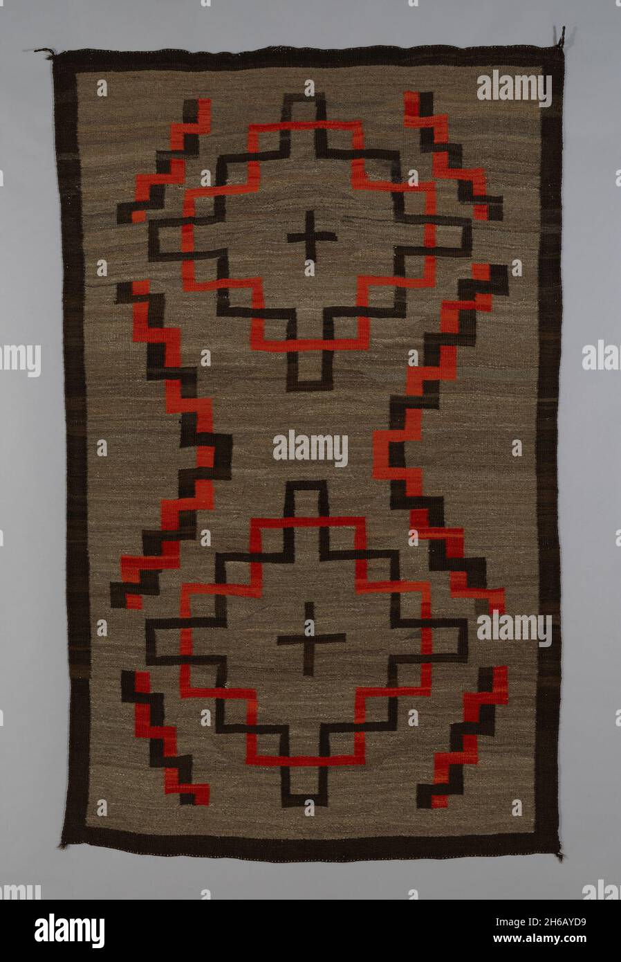 Blanket or Rug, United States, c. 1900 (Transitional Period). Stock Photo