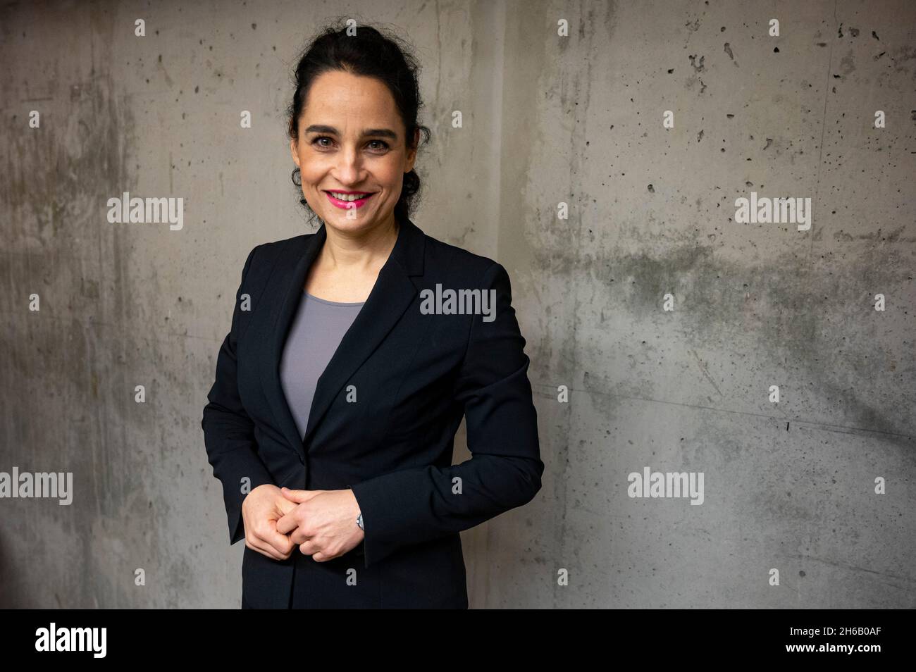 Berlin, Germany. 14th Nov, 2021. Yael Adler, doctor and author, is  backstage at a book launch. The book has been published by Piper Verlag.  Streeck is director of the Institute for Virology