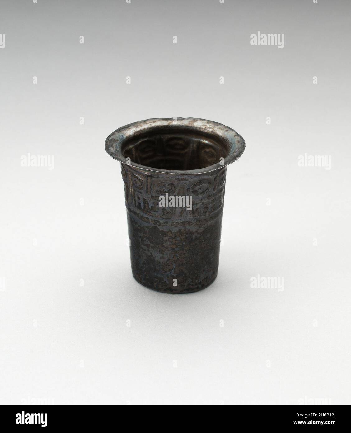 Beaker with Repouse Motifs Under Rim, A.D. 600/1000 Stock Photo - Alamy