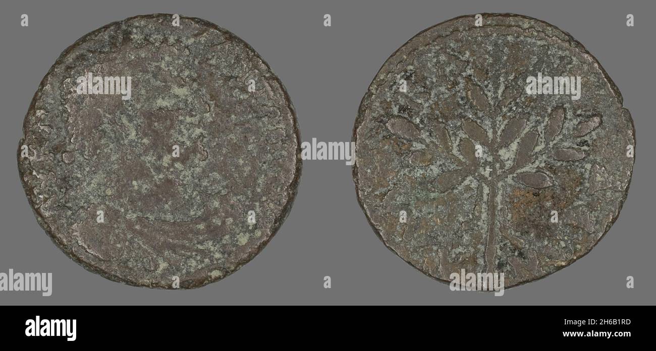 Coin Portraying Emperor Caracalla, 198-217 CE. Stock Photo