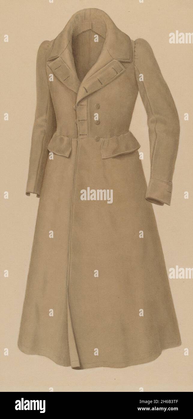 Man's Topcoat, 1935/1942. Stock Photo