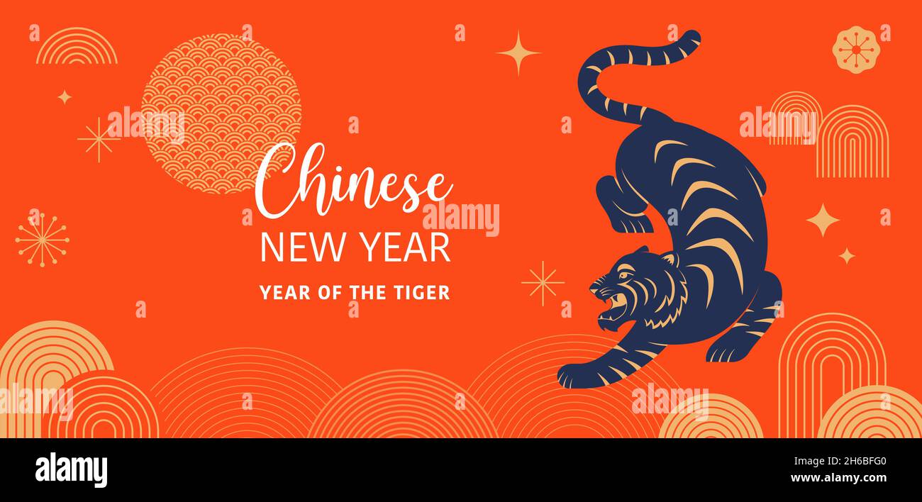 Chinese new year 2022 year of the tiger Chinese zodiac symbol, Lunar