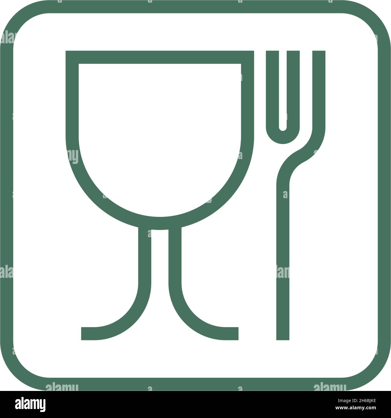 Food safe icon flat design template vector Stock Vector Image & Art - Alamy