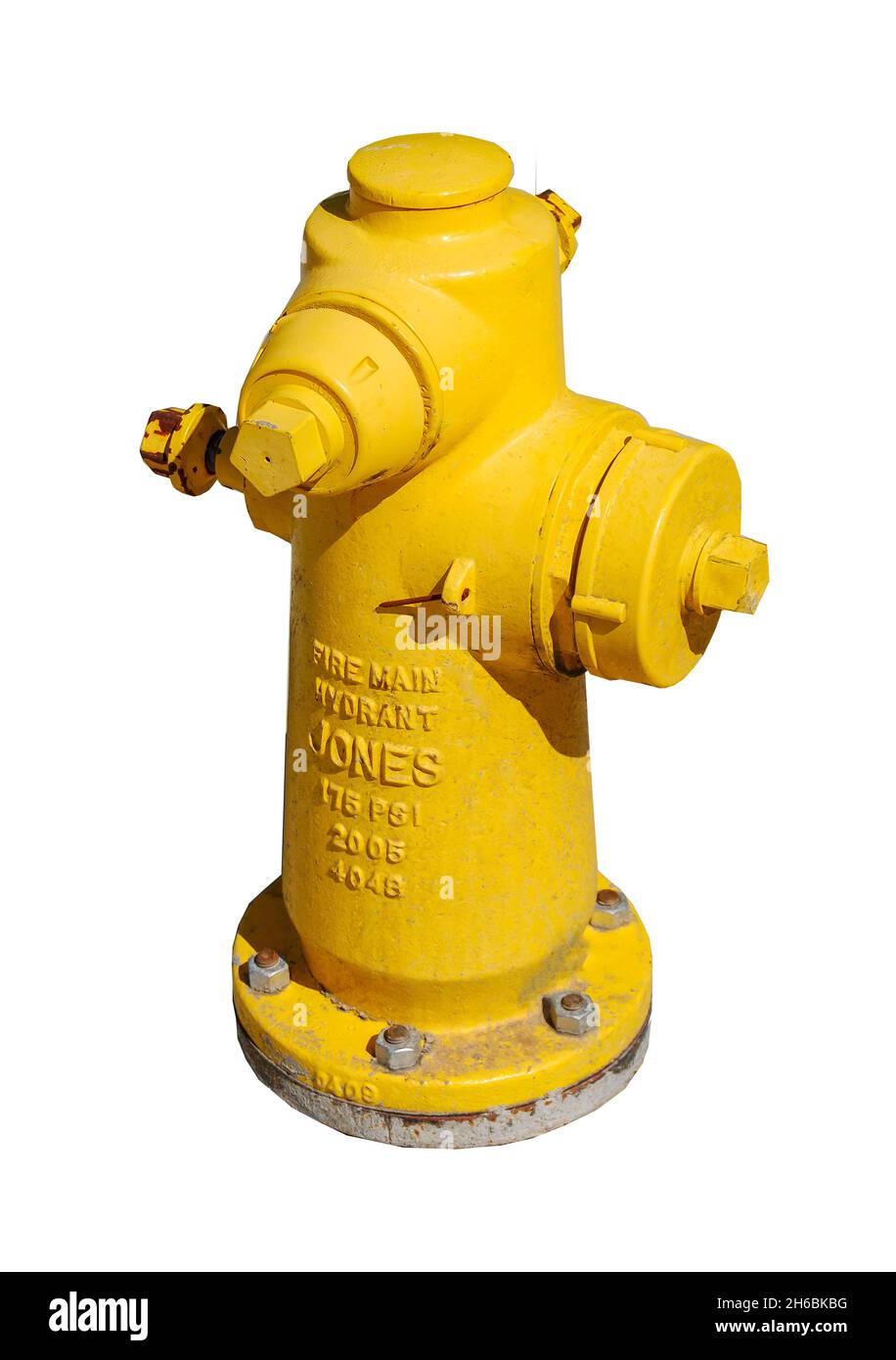 Fire hydrant on sidewalk, Los Angeles, California, United States of America Stock Photo