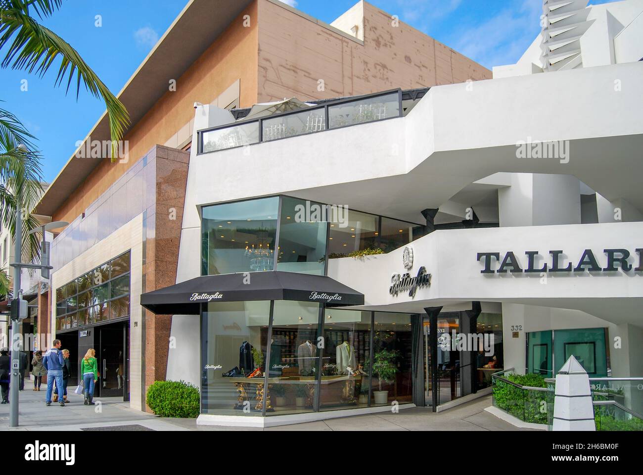 Fashion boutiques, North Rodeo Drive, Beverly Hills, Los Angeles