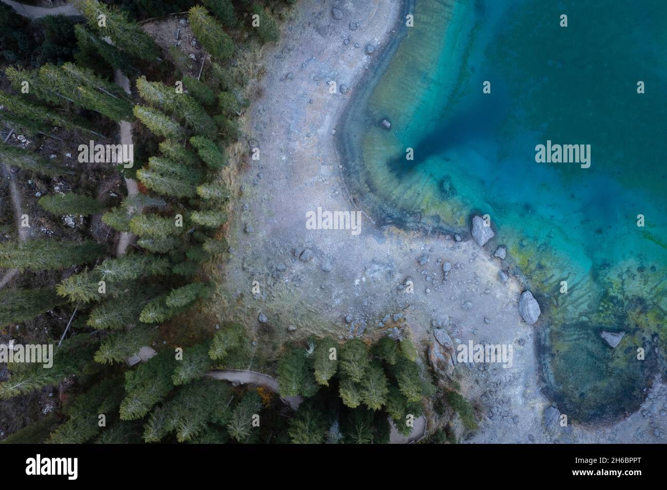 Aerial pine trees alps roads hi-res stock photography and images - Alamy