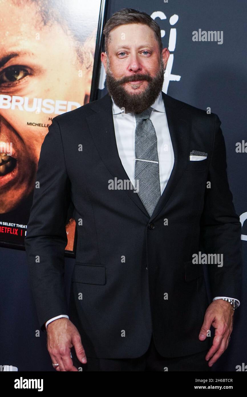 Hollywood, United States. 14th Nov, 2021. HOLLYWOOD, LOS ANGELES, CALIFORNIA, USA - NOVEMBER 13: Producer Brad Feinstein arrives at the 2021 AFI Fest - Official Screening Of Netflix's 'Bruised' held at the TCL Chinese Theatre IMAX on November 13, 2021 in Hollywood, Los Angeles, California, United States. (Photo by Nox Yang/Image Press Agency) Credit: Image Press Agency/Alamy Live News Stock Photo