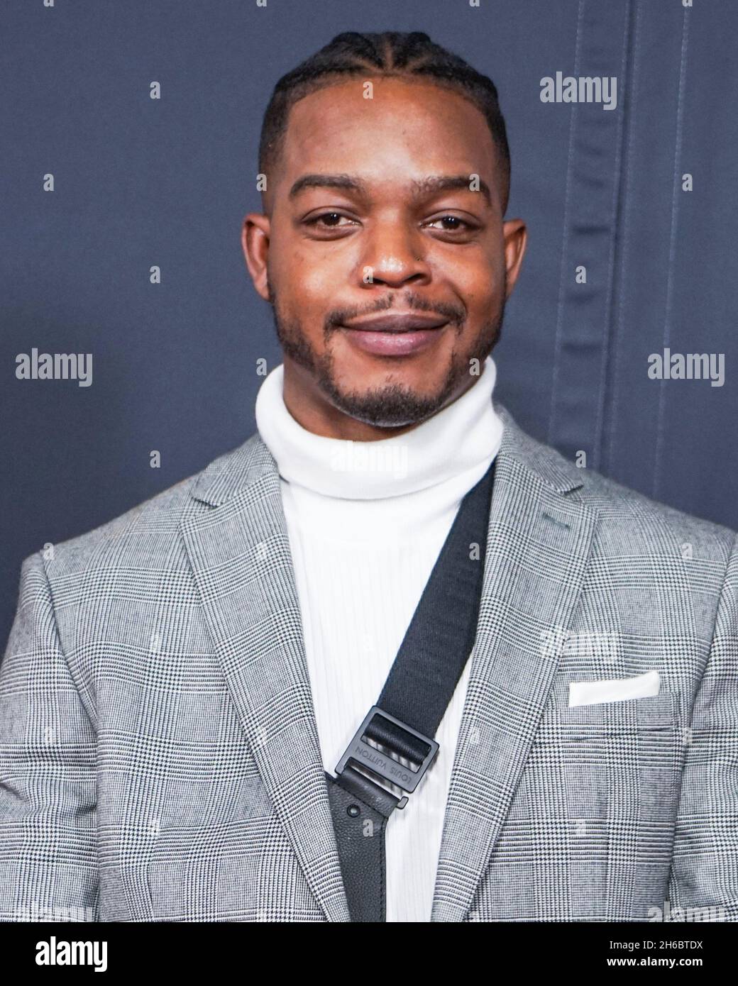 Hollywood, United States. 14th Nov, 2021. HOLLYWOOD, LOS ANGELES,  CALIFORNIA, USA - NOVEMBER 13: Actor Stephan James arrives at the 2021 AFI  Fest - Official Screening Of Netflix's 'Bruised' held at the