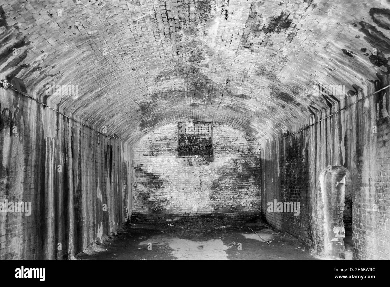 Inside of bunker Black and White Stock Photos & Images - Alamy
