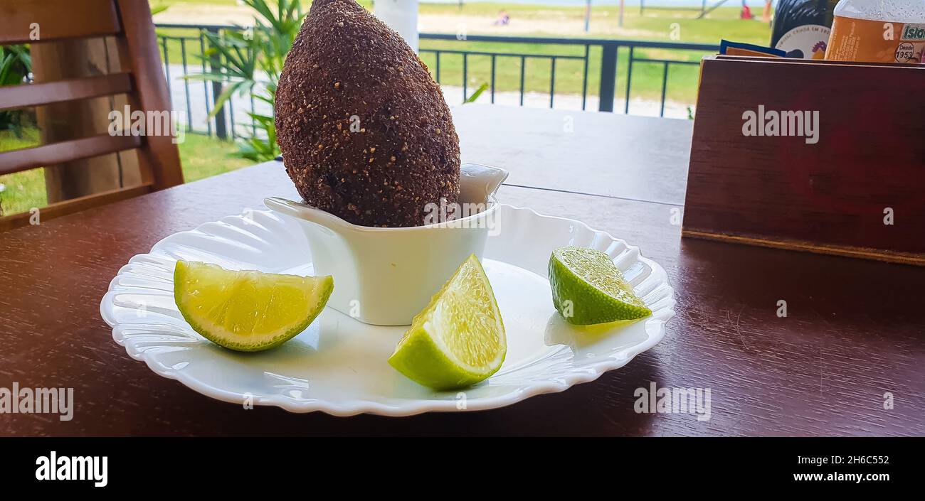 Kibe, Brazilian traditional street food Stock Photo - Alamy
