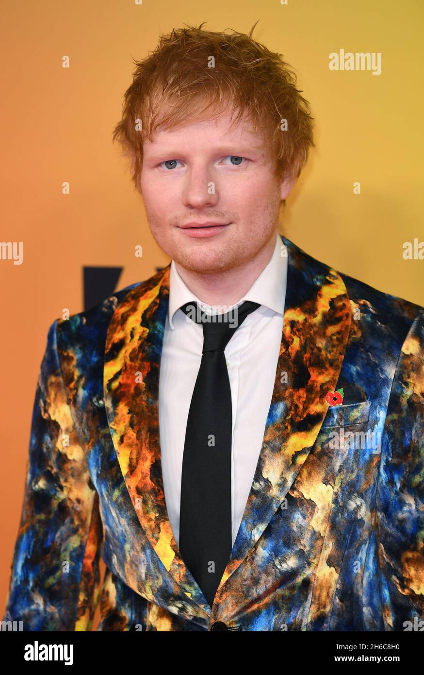 November 14th, 2021, Budapest, Hungary. Ed Sheeran arriving at the 2021 MTV European Music Awards, held at the Papp Laszlo Budapest Sportarena. Credit: Doug Peters/EMPICS/Alamy Live News Stock Photo