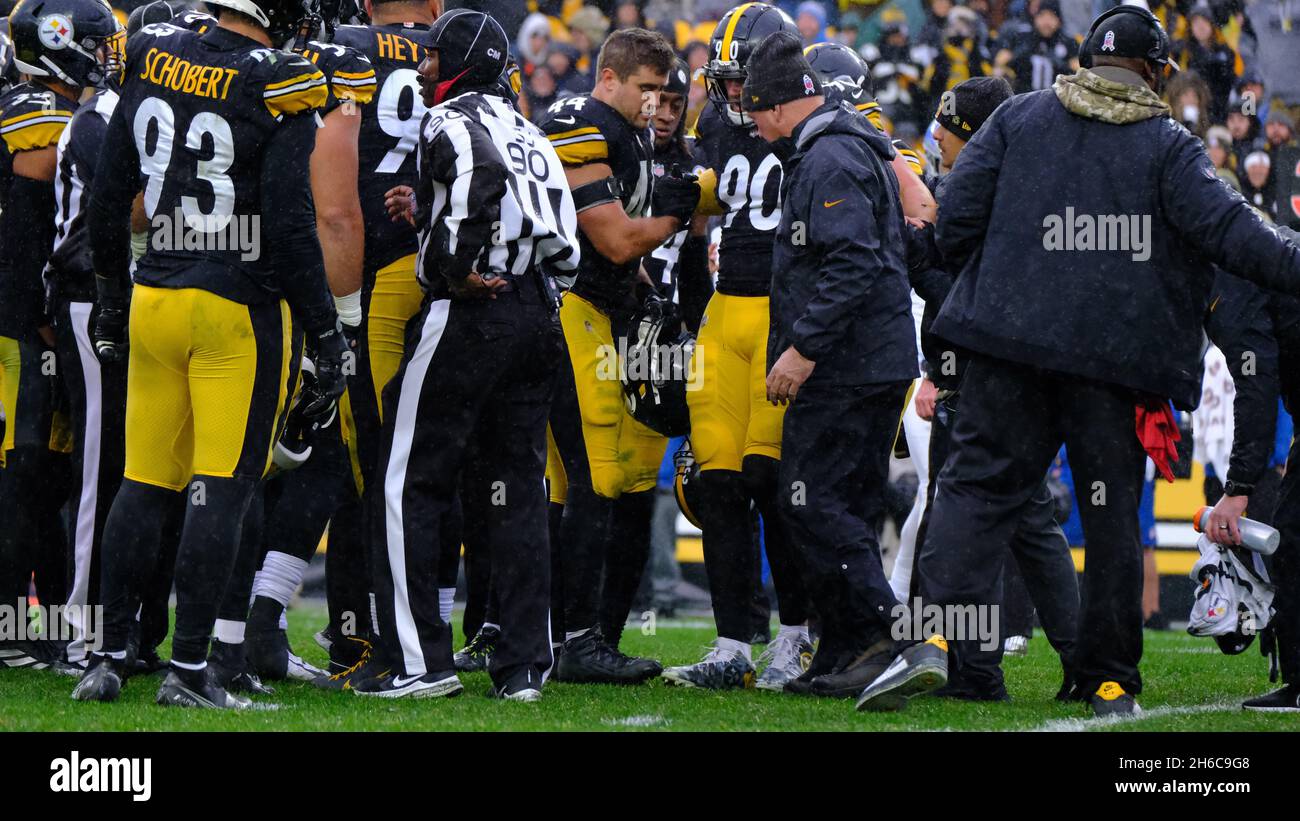 August 5th, 2021: Helmet(s) during the Pittsburgh Steelers vs Dallas  Cowboys game at Tom Benson Stadium in Canton, OH. Jason Pohuski/CSM Stock  Photo - Alamy