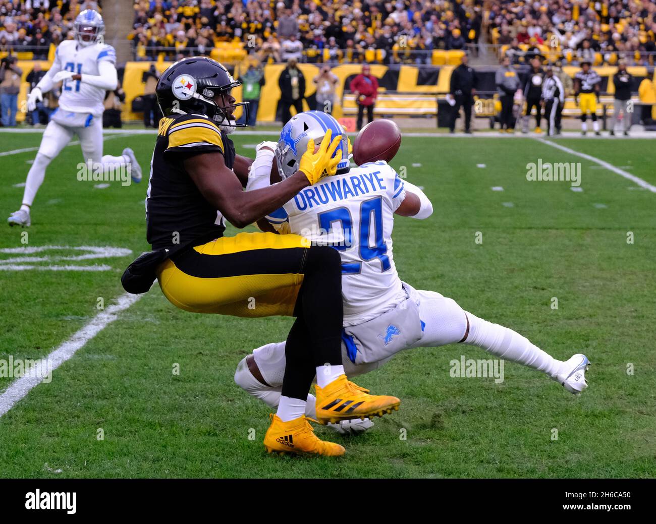 November 14th, 2021: James Washington #13 during the Pittsburgh