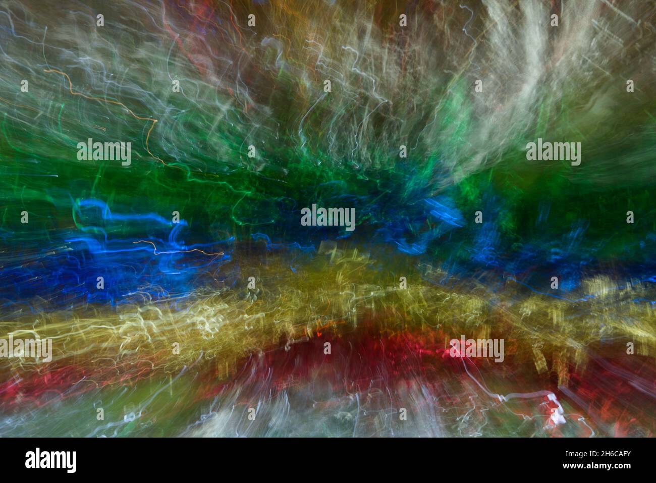 Colorful abstract of burst color fusion, metallic colors literary jumping out of the viewer.   Grabs attention, expressing patterns, textures, lines, Stock Photo