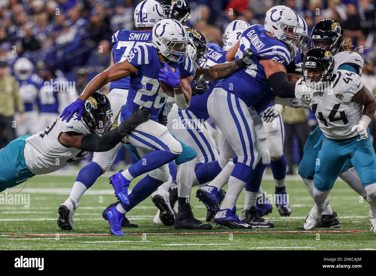 Indianapolis, Indiana, USA. 14th Nov, 2021. Indianapolis Colts running ...