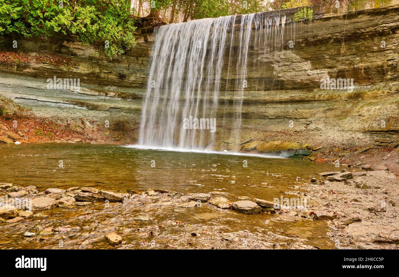 Bridal Veil Falls are located near the Town of Kagawong Ontario Canada