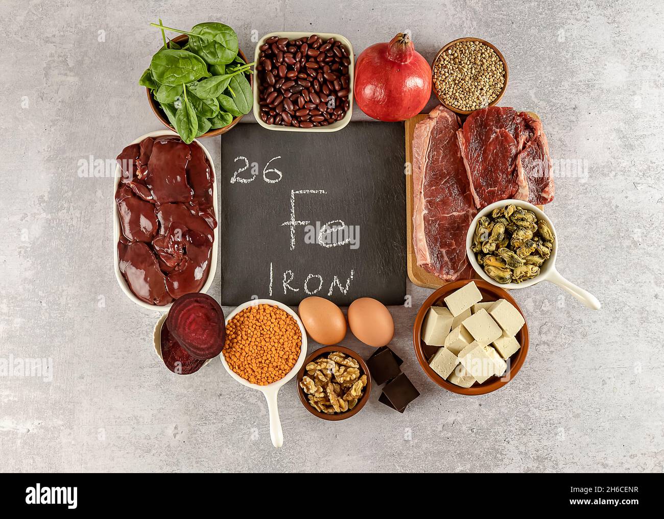 Foods high in Iron, a great source for your health, nervous and