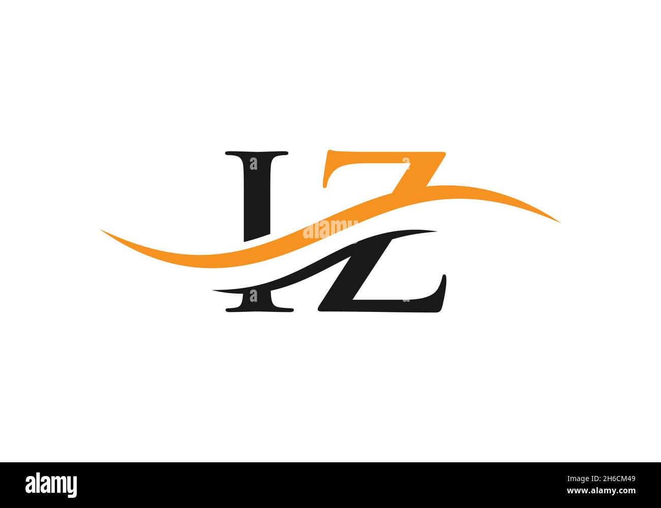 Creative IZ letter with luxury concept. Modern IZ Logo Design for ...