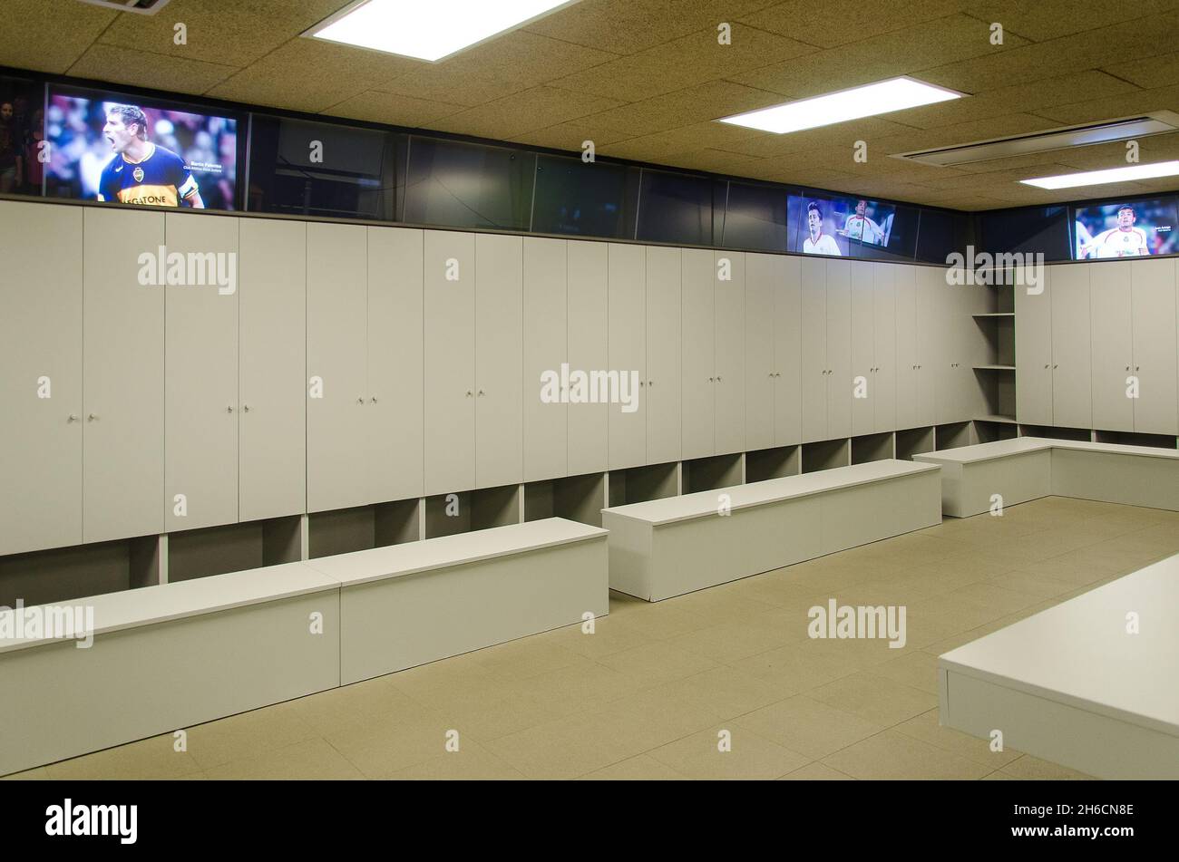 Barcelona camp nou changing room hires stock photography and images