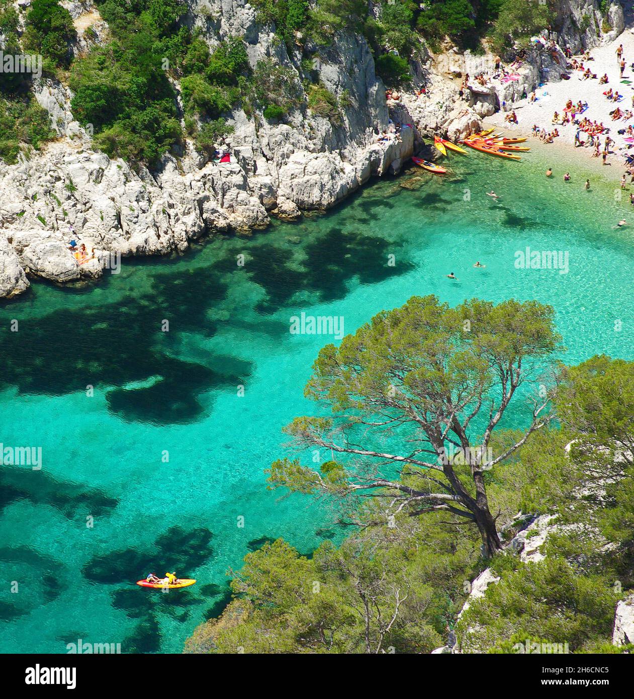 FRANCE. BOUCHES-DU-RHONE (13) CALANQUES OF CASSIS/ CALANQUE D'EN VAU ...