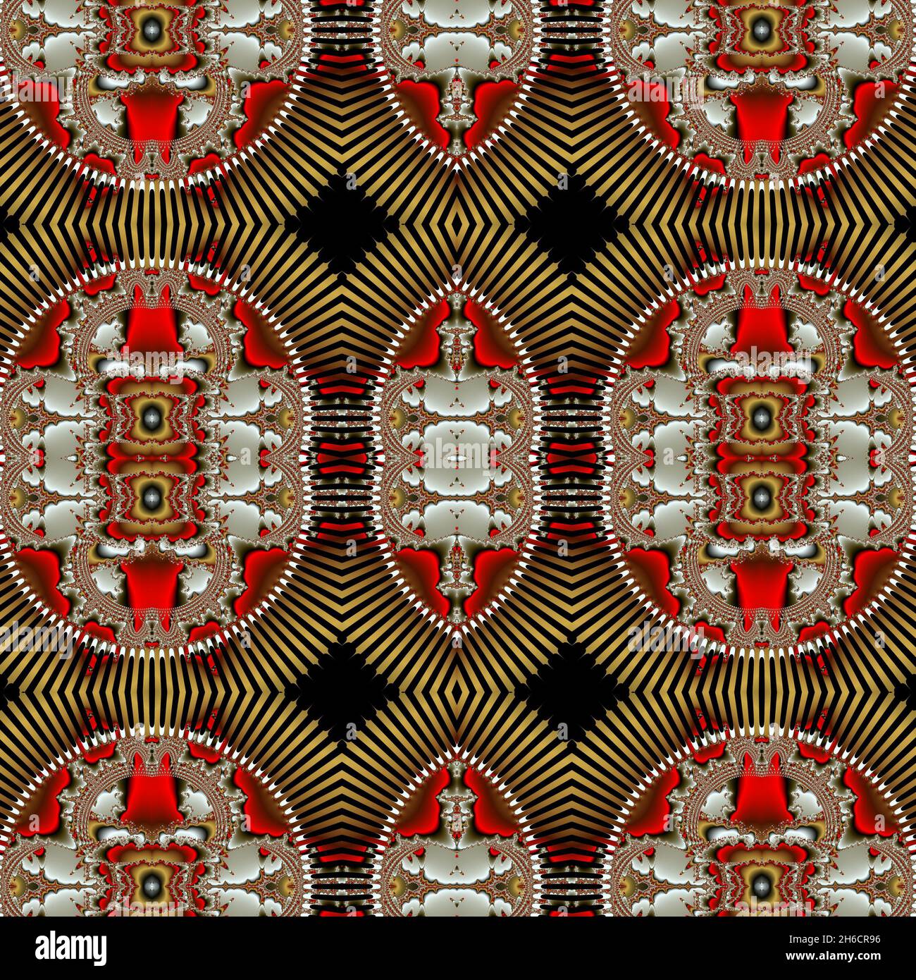 Decoration fractal background tile for creative design needs Stock Photo