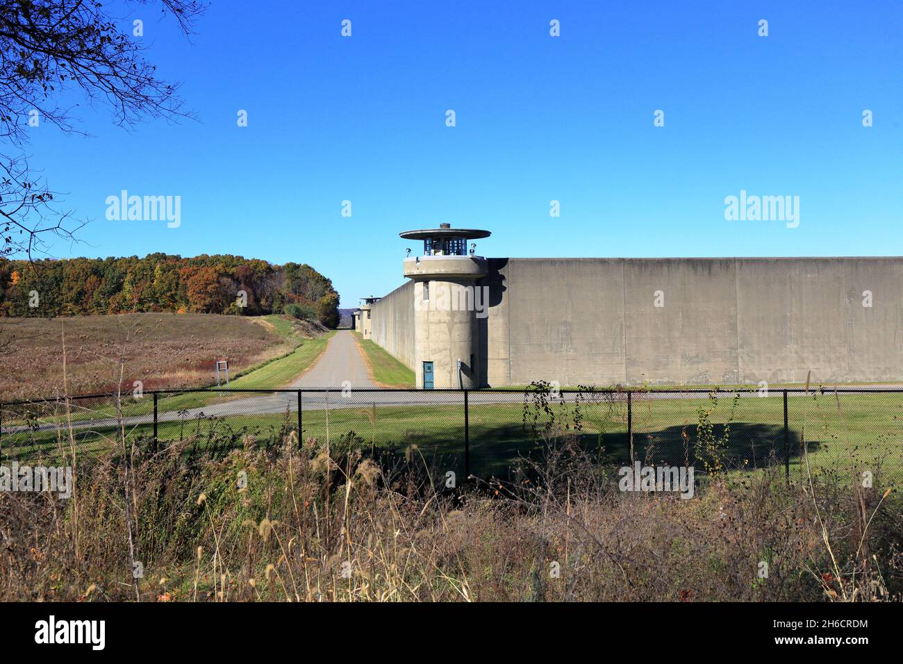 Green Haven Correctional Facility, Stormville, New York. walls of a maximum security prison in Dutchess County Stock Photo