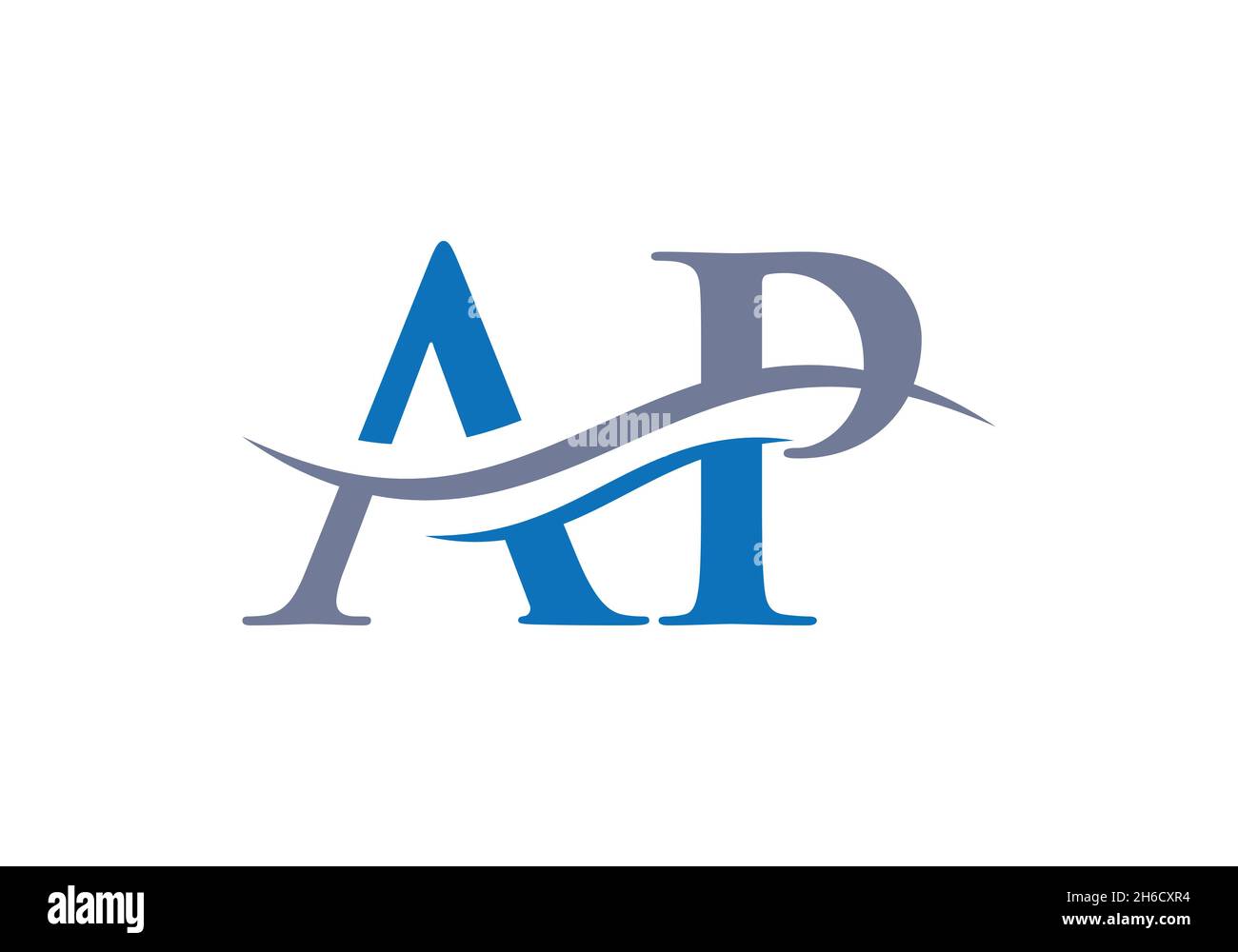 Initial AP letter business logo design vector template with minimal and