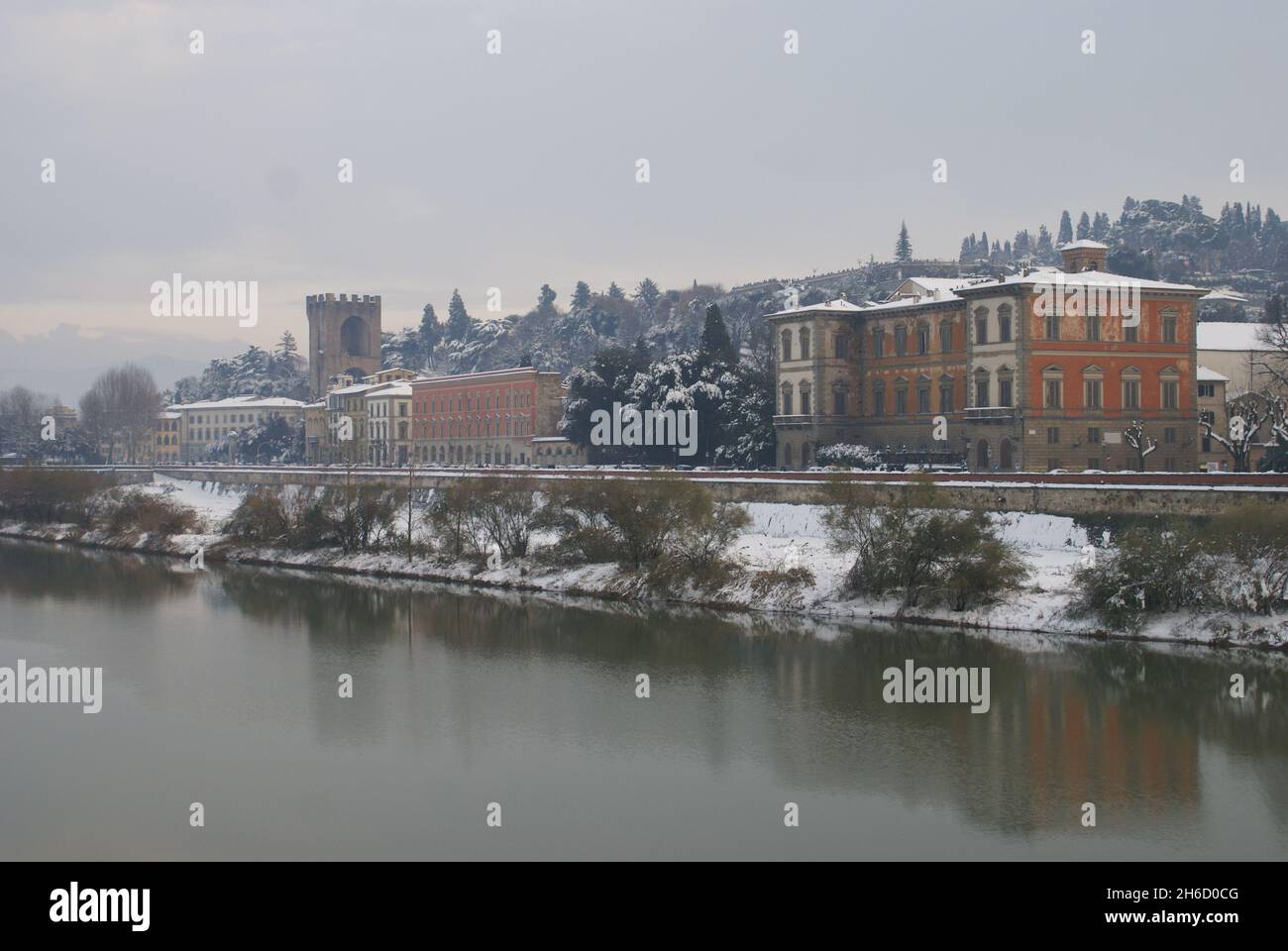 Firenze innevata Stock Photo