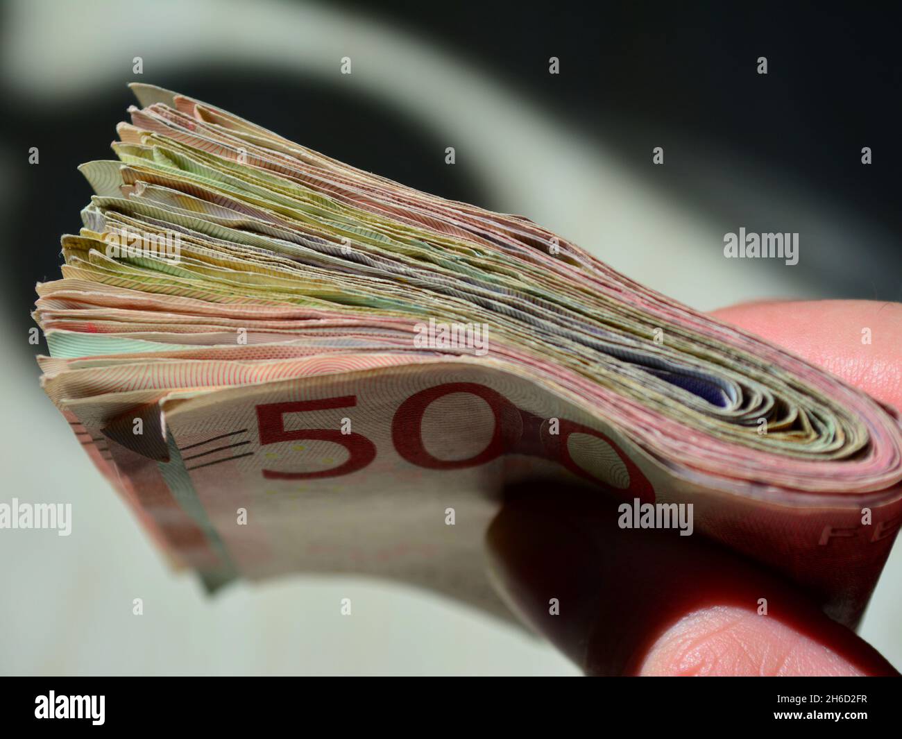 Closeup shot of Swedish krona banknotes Stock Photo - Alamy