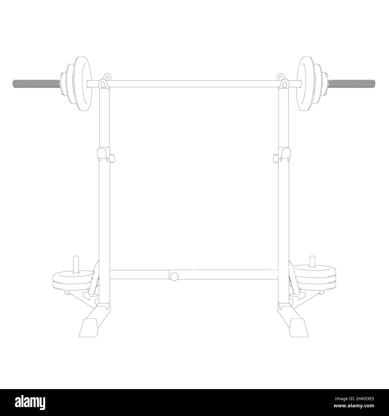 Squat rack Cut Out Stock Images & Pictures Alamy