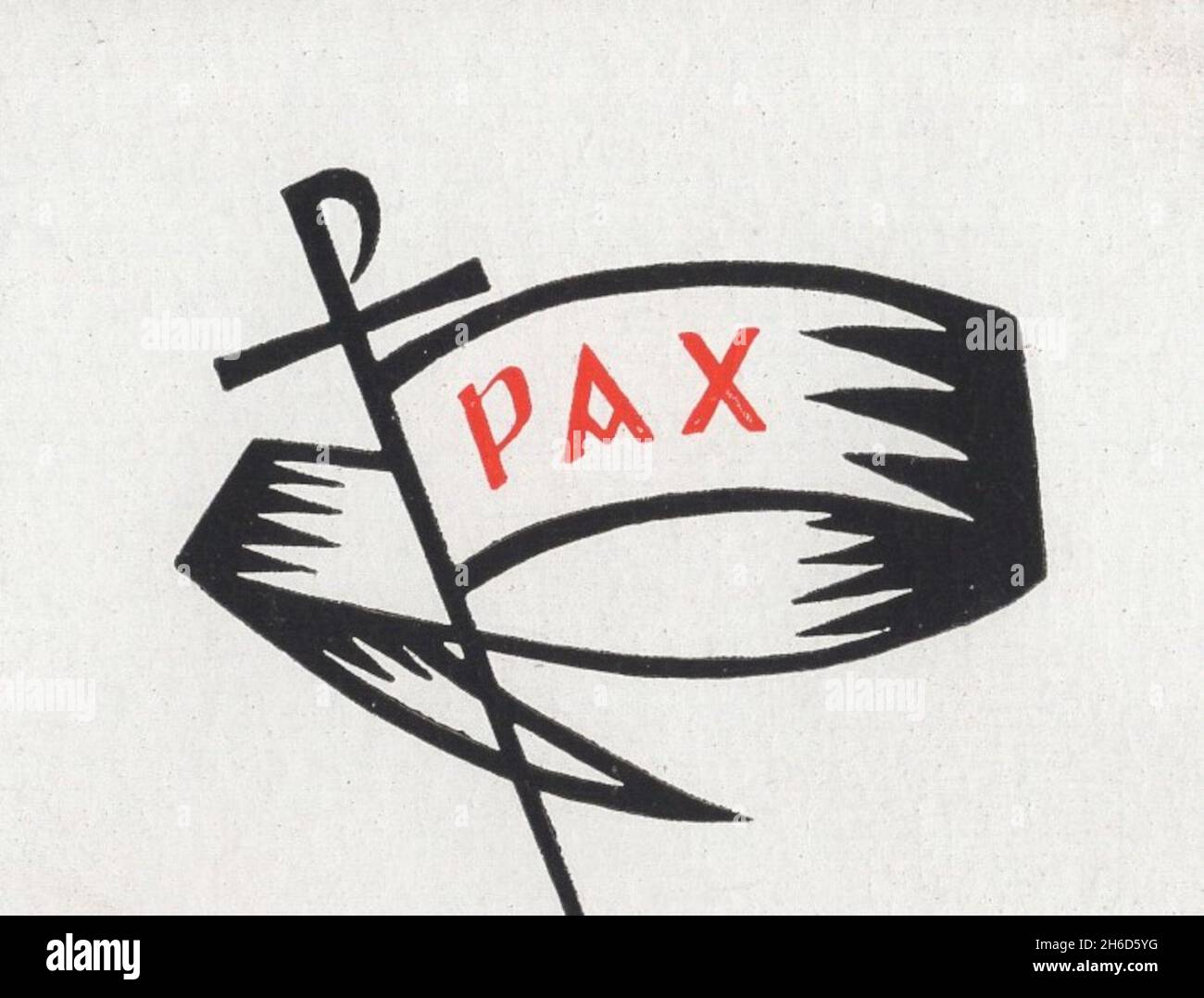 beautiful quality vintage graphic with the symbol of PAX  second ( peace) sword  .Additional-Rights-Clearences-Not Available Stock Photo