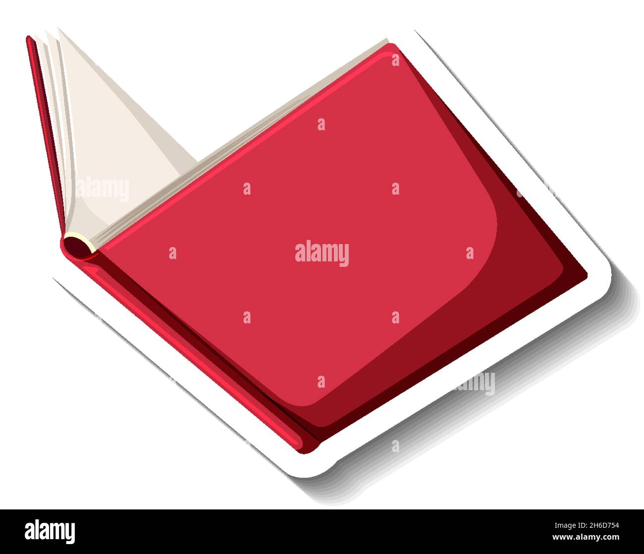 Opened book isolated on white background illustration Stock Vector ...