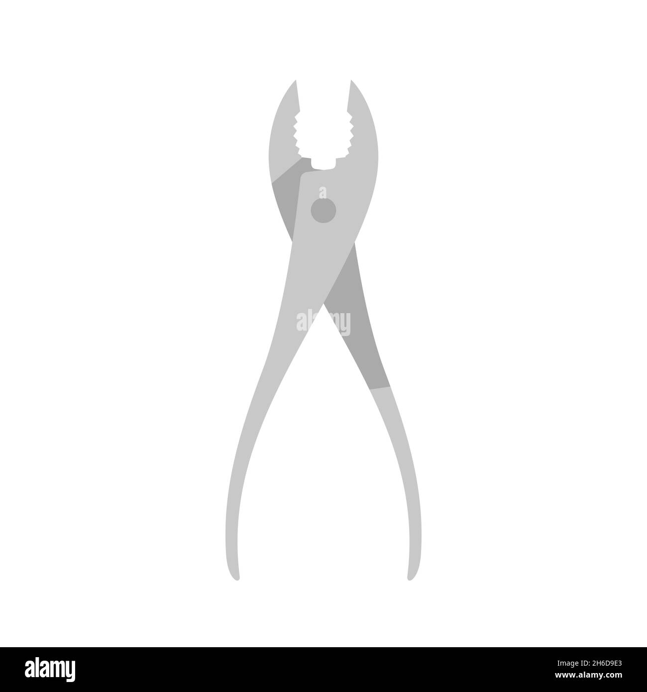Pliers icon. Hand tool icon. Vector illustration. Flat pliers icon on white background Stock Vector