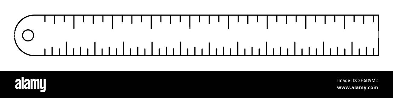 Construction ruler icon. Hand tool linear icon. Vector illustration ...